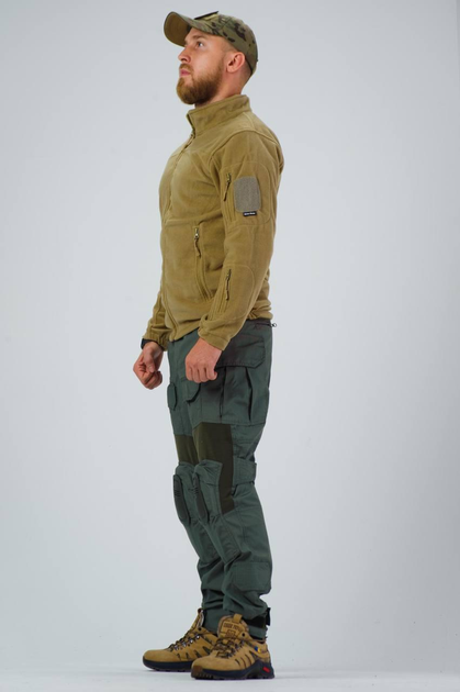 Военная тактическая кофта Флисовая ВСУ Soldier Койот 60 размер - изображение 2