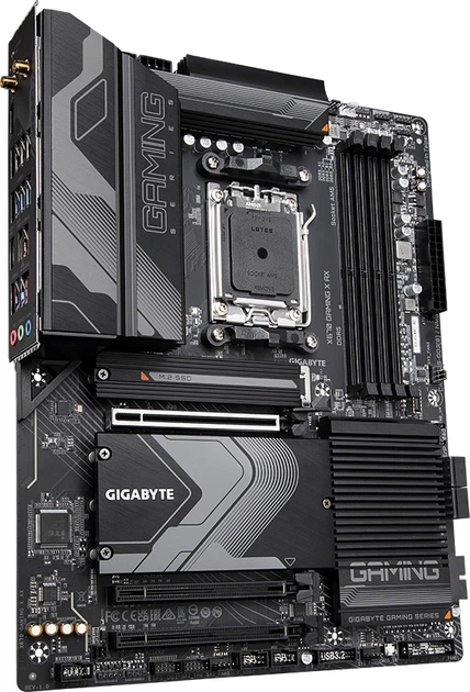 Материнська плата Gigabyte X670 Gaming X AX (sAM5, AMD X670, PCI-Ex16) - Фото 2 Материнська плата Gigabyte X670 Gaming X AX (sAM5, AMD X670, PCI-Ex16) - зображення 2