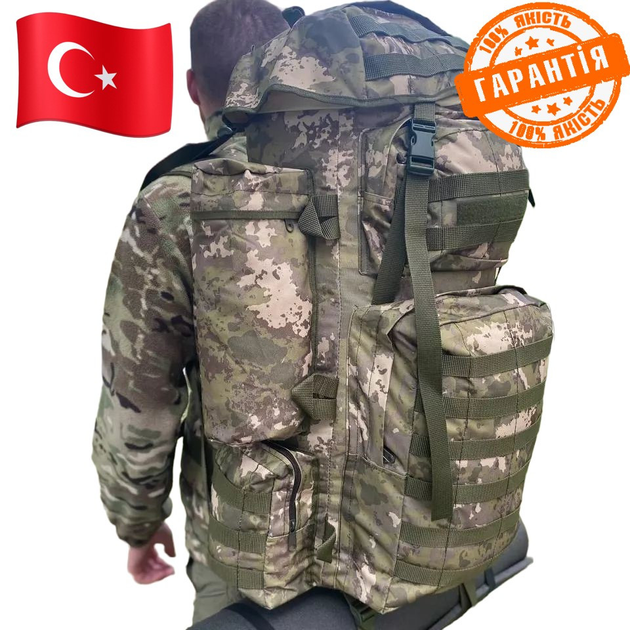 Армейский рюкзак баул 100-110 литров, военный рюкзак ВСУ 100-110 литров, Тактический рюкзак баул Турция - изображение 1