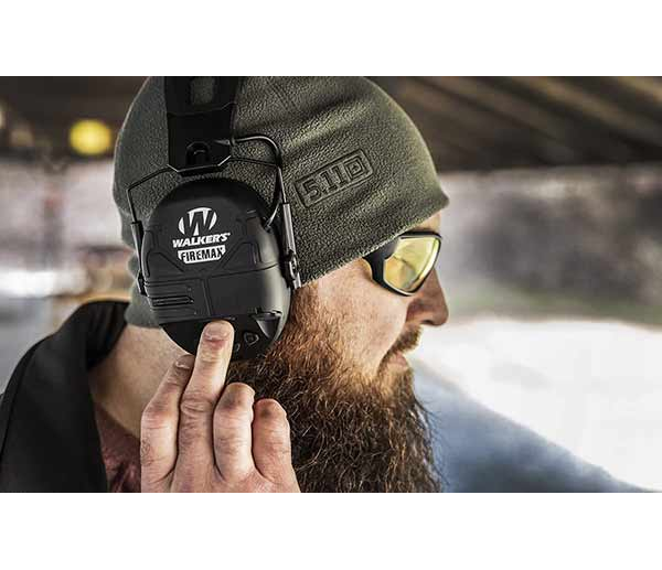 Навушники тактичні активні шумоподавлюючі для стрільби Walker's Rechargeable FireMax Earmuffs з NRR 23 дБ чорний - зображення 4