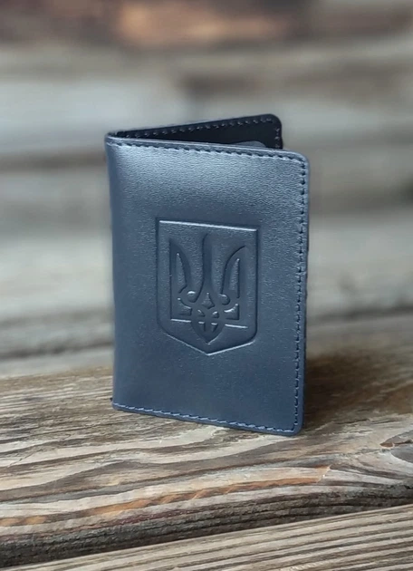 Обложка для документов (ID паспорт) DNK mini doc R-Gerb col.K синяя - изображение 5
