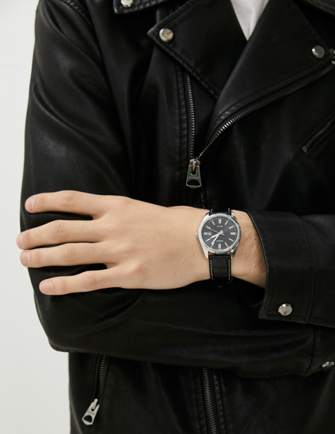 Мужские часы Casio MTP-1302PL-1AVEF Серебро с черным - изображение 3