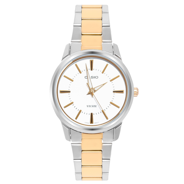 Женские часы Casio LTP-1303SG-7AVDF Серебристые с золотистым – фото ...