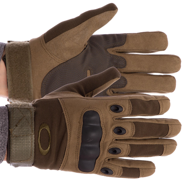 Тактичні рукавички, військові рукавички, багатоцільові рукавички Розмір XL Оливкові BC-4623 - зображення 1