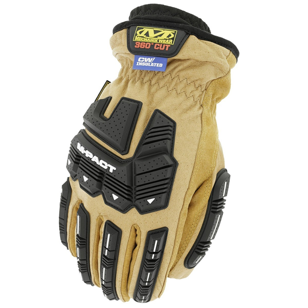 Тактичні Утеплені Рукавички Mechanix Wear M-Pact Insulated Leather Driver F9-360 Coyote XXL - зображення 1