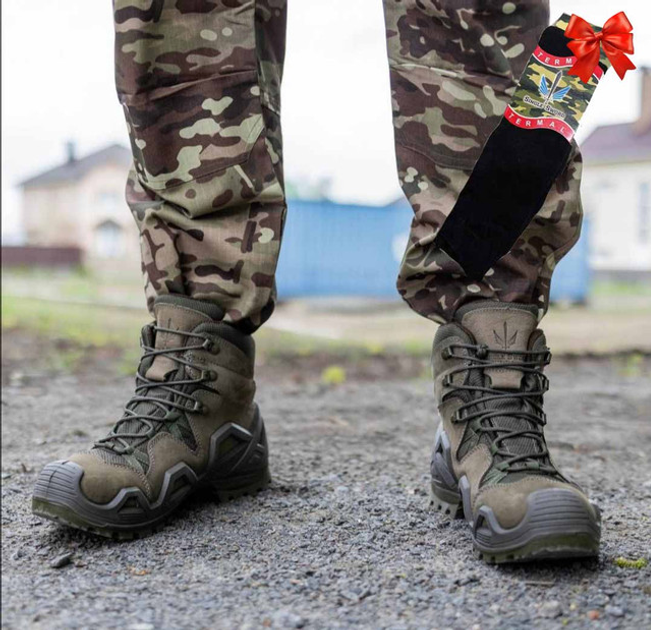 Тактичні черевики single sword Туреччина, військові черевики, берці олива 45 р + термноски (338087) - зображення 1