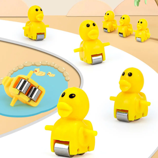 Игровой набор горка-трек с подъёмником Joy Toy Small-Duck интерактивная игрушка скользящие утки 3шт, с музыкой - изображение 4