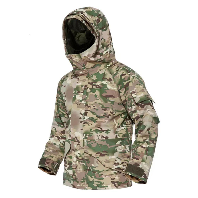 Куртка тактическая зимняя с флисовой подкладкой мультикам L - изображение 1