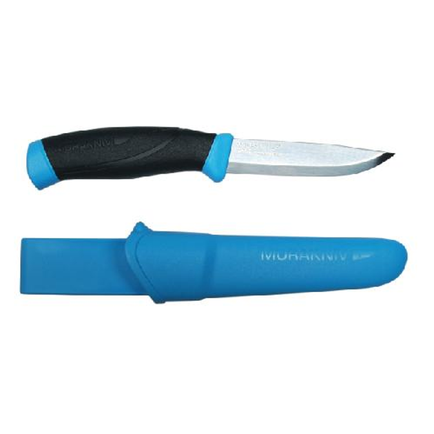 Нож Morakniv Companion Blue нержавеющая сталь голубой - изображение 1