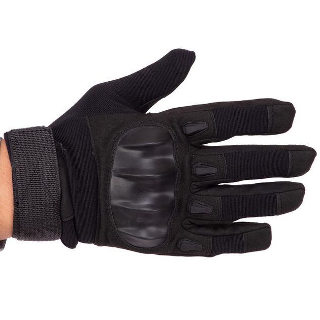 Перчатки тактические с закрытыми пальцами Zelart 8790 размер M Black - изображение 2