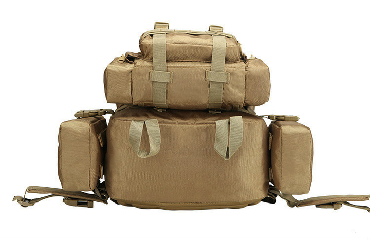 Тактичний рюкзак з сумками, штурмовий рюкзак військовий A08 50 літрів Пісочний - зображення 2