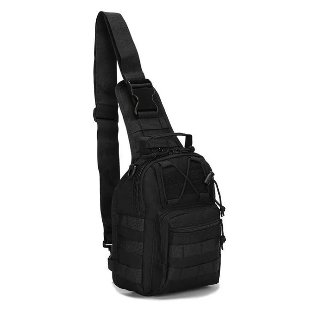 Сумка рюкзак тактический военный B14 5л черный - изображение 1