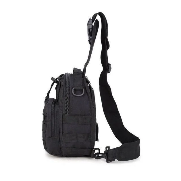 Сумка рюкзак тактический военный B14 5л черный - изображение 2