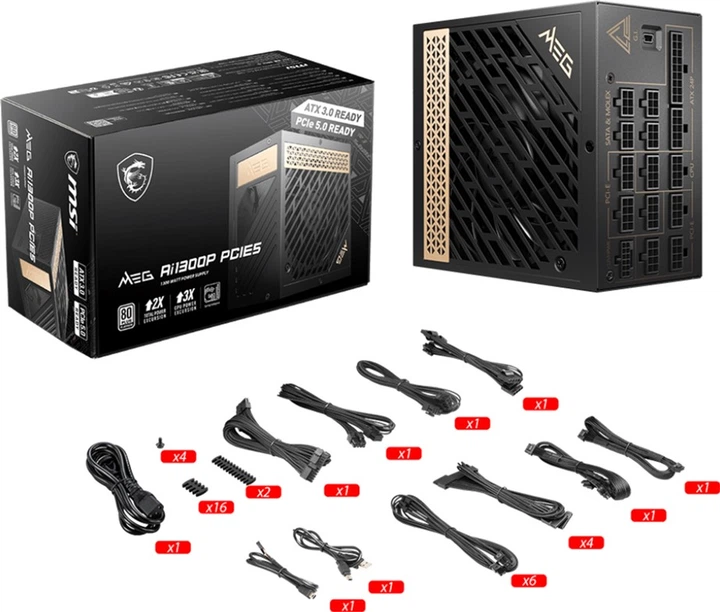Блок питания MSI MEG Ai1300P PCIE5 – фото, отзывы, характеристики