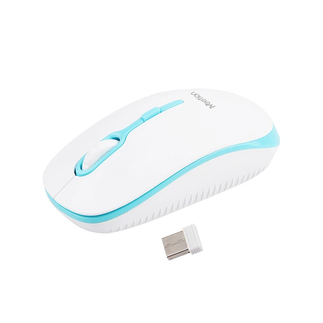 Мышь MEETION MT-R547 белая с голубым беспроводная оптическая Wireless 2.4G - Фото 5 Мышь MEETION MT-R547 белая с голубым беспроводная оптическая Wireless 2.4G - изображение 5