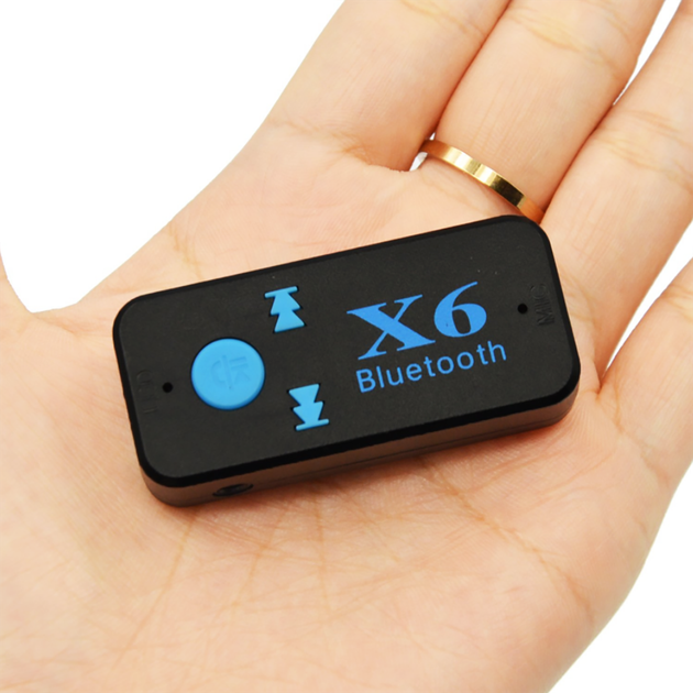 Автомобильный аудио-адаптер AUX Buetooth Wireless Receiver X6 +EDR модулятор Черный - изображение 5