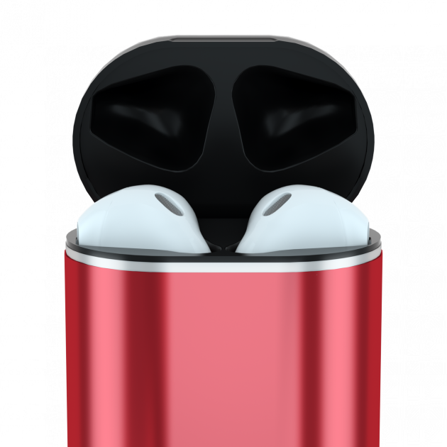 УЗП SUNROZ QI Power Bank віз банк з зарядкою для Iphone, Apple Watch і AirPods Чорно-Червоний (SUN4737) - зображення 4
