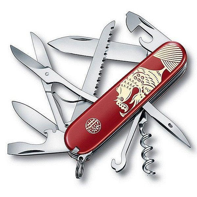 Лімітований ніж Victorinox HUNTSMAN Year of the Rooster 1.3714.E6 - зображення 1