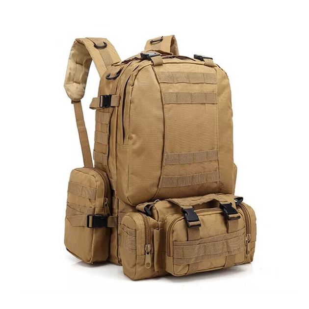 Рюкзак тактический Smartex 3P Tactical 55 ST-002 khaki - изображение 2