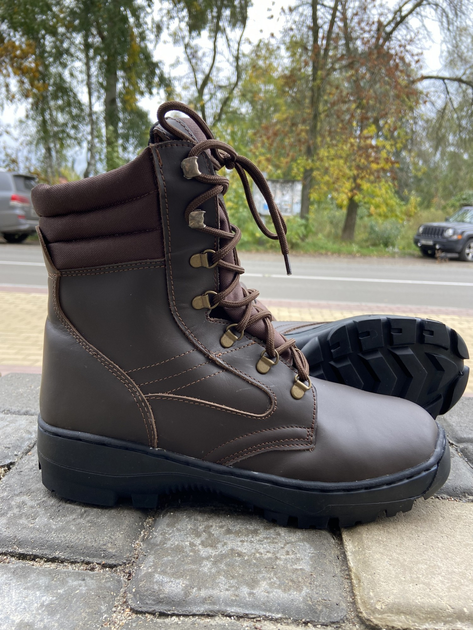 Берцы зимние , обувь для военных KROK BЗ2, 42 размер, коричневые, 01.42 - изображение 1
