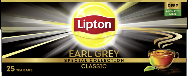 Чай черный Lipton Earl Grey 25 пакетиков (8722700045861) – ROZETKA ...