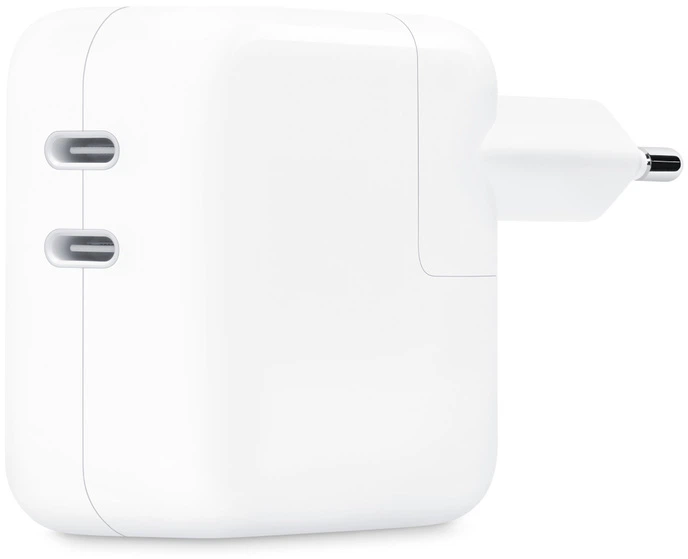 Zasilacz sieciowy Apple 35 W Dual USB-C Power Adapter Model A2676 (MW2K3) - obraz 3