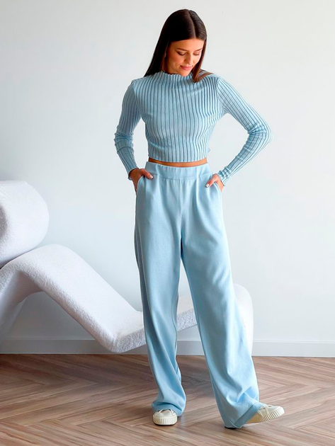 Брюки женские ARTKNIT Ester S/M Голубые (4823093441989) - изображение 3