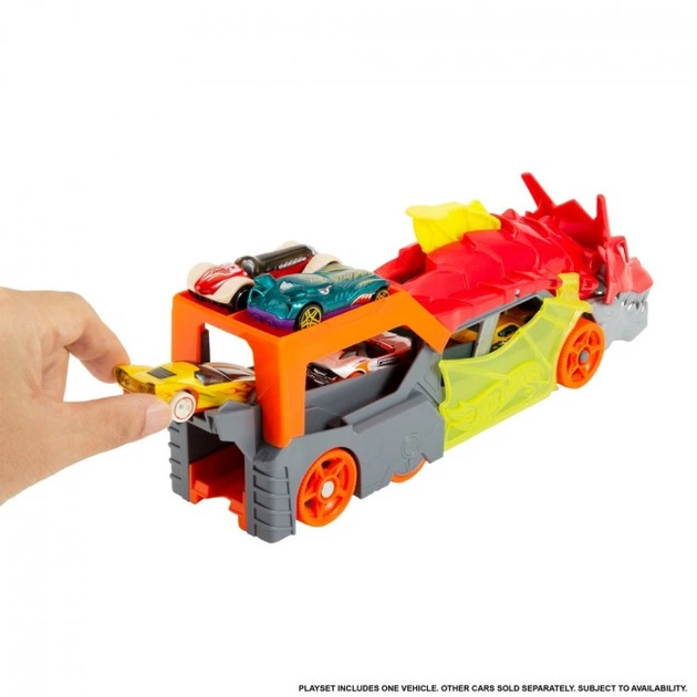 Вантажівка-транспортер "Паща дракона" Hot Wheels (GTK42) - Фото 4 Вантажівка-транспортер "Паща дракона" Hot Wheels (GTK42) - зображення 4
