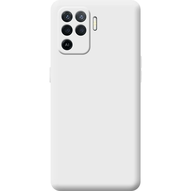 Силіконовий чохол OPPO Reno5 Lite Білий (43987) - Фото 1 Силіконовий чохол OPPO Reno5 Lite Білий (43987) - зображення 1