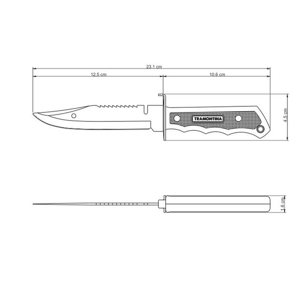 Мисливський туристичний ніж Tramontina 26051/105 Fish - зображення 2