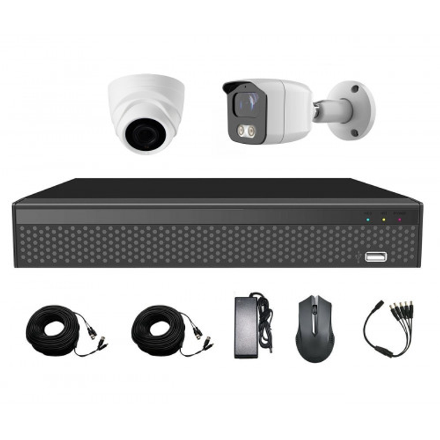 Комплект видеонаблюдения на 2 камеры CoVi Security AHD-11WD 5MP ...