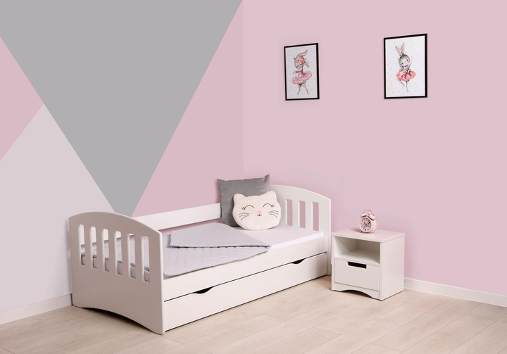 Детская кровать односпальная 180 х 80 Kocot Kids Classic 1 белая с ...