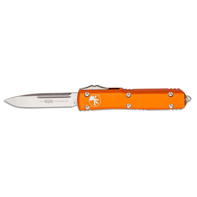 Нож Microtech Ultratech Drop Point Stonewash Orange (121-10OR) - зображення 1