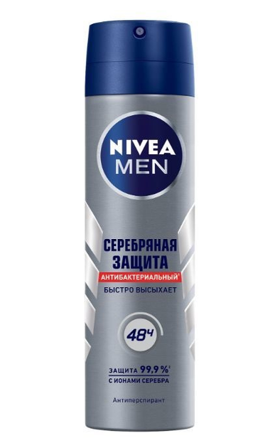 Дезодорант-антиперспирант для мужчин Nivea Men Серебряная защита с ...