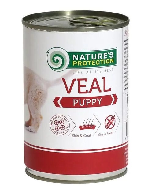 Влажный корм для щенков Nature's Protection Puppy Veal с телятиной 800 ...