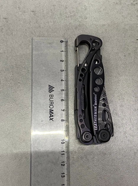 Мультиинструмент LEATHERMAN Skeletool TOPO с карабином, 7 инструментов, мультитул плоскогубцы - Фото 3 Мультиинструмент LEATHERMAN Skeletool TOPO с карабином, 7 инструментов, мультитул плоскогубцы - изображение 3