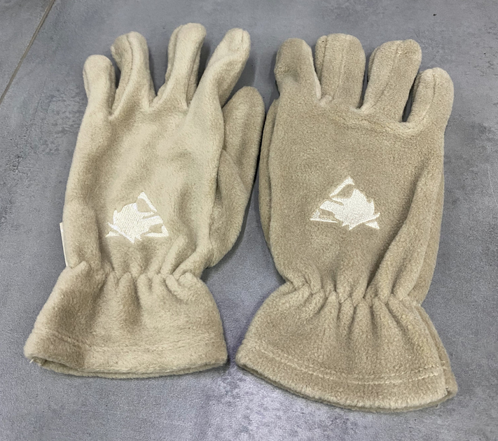 Перчатки зимові флісові Wolftrap пальців колір Койот тактичні рукавички зимові універсальний розмір M-L - зображення 2