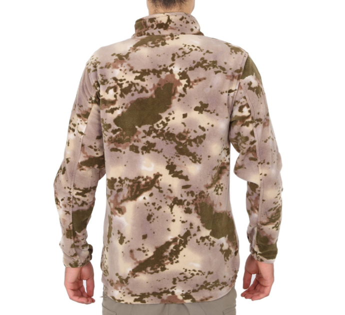 Теплая зимняя тактическая флисовая армейская кофта для военных зсу M зеленый камуфляж - изображение 2
