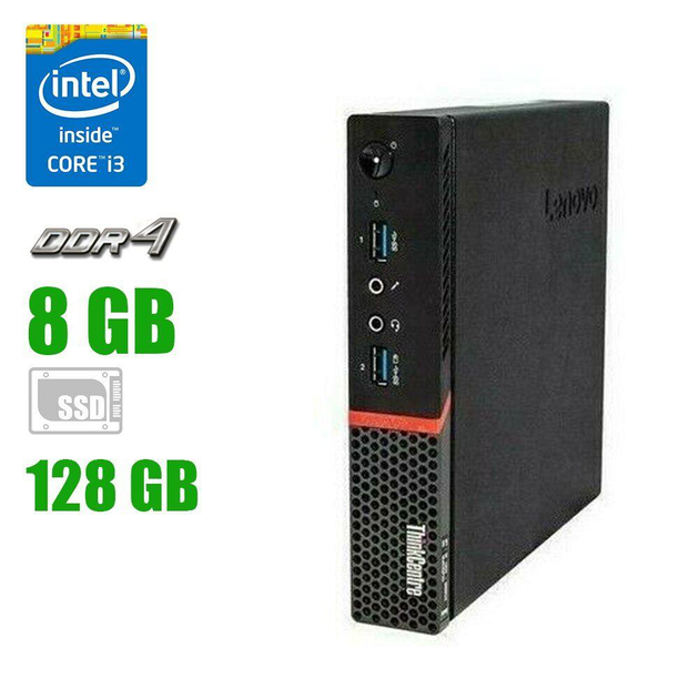 Неттоп Lenovo ThinkCentre M700 Black. Intel Core i3-6100T REFURBISHED ...