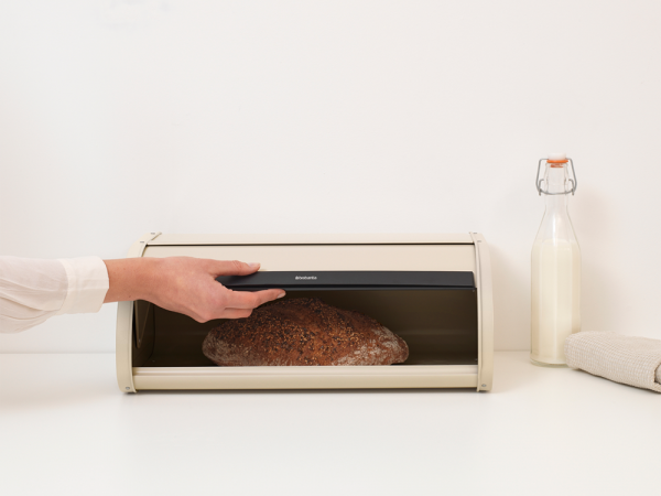 Хлібниця з обертовою кришкою Brabantia 26,2 х 44,5 х 17,3 см Soft Beige (202360) - зображення 4