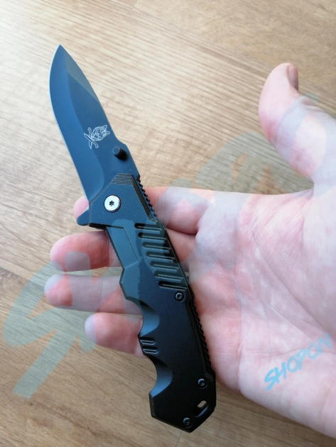 Ніж тактичний, кишеньковий складаний ніж для рыблки, полювання, Bounce RZ-9316, чорний - зображення 2