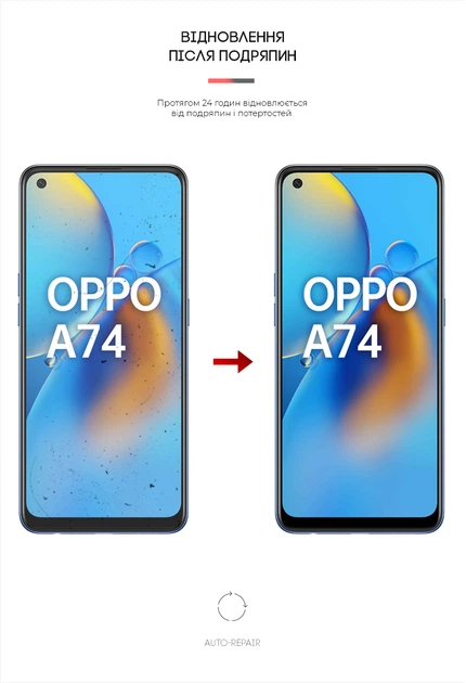 Гідрогелева плівка ArmorStandart Matte для Oppo A74 (ARM63961) Transparent - Фото 3 Гідрогелева плівка ArmorStandart Matte для Oppo A74 (ARM63961) Transparent - зображення 3