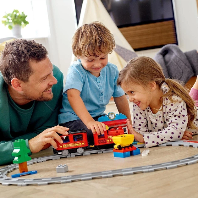 Конструктор Lego Duplo Поезд на паровой тяге 59 деталей (10874) - изображение 12