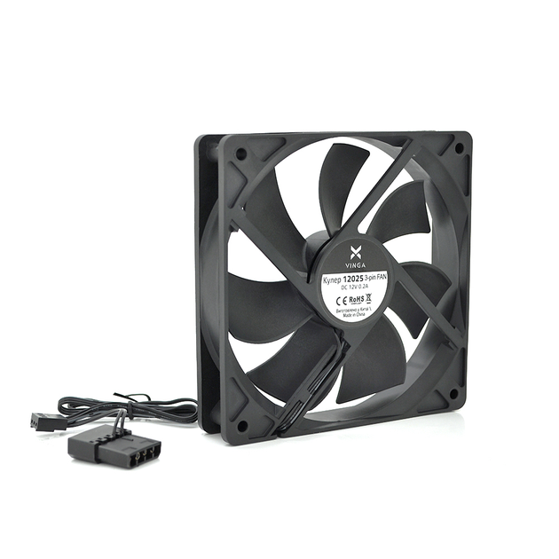 Кулер корпусной 12025 DC sleeve fan 3/4pin - 120*120*25мм, 1100об/мин - изображение 1