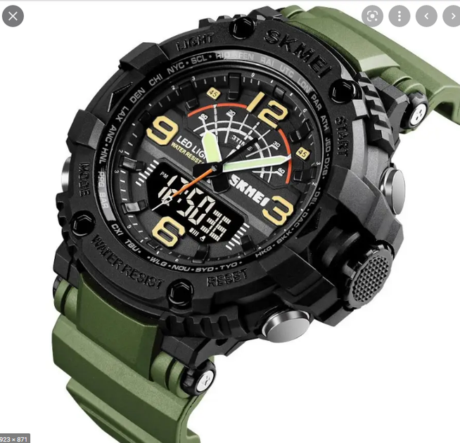 Тактические военные часы Skmei Premium 57172 (Серия Military) Черные с ...