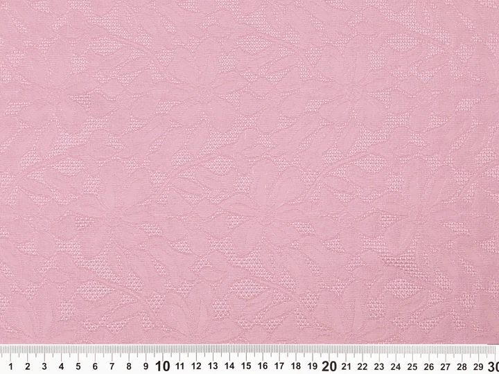 Ткань Жаккард цветочный, бледно-розовый, пог. м. (ж18, 1710061, цв1) - изображение 5