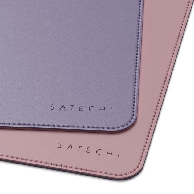 Коврик для компьютерной мыши Satechi Dual Sided Eco Leather Deskmate, Pink/Purple (ST-LDMPV) - изображение 5