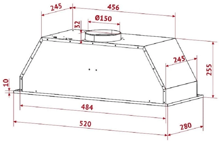 Витяжка Perfelli BI 5653 BL 1000 LED - зображення 6