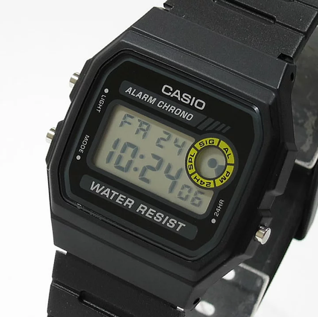Мужские наручные часы CASIO F-94WA-8 Черные 12/24 ч - изображение 4