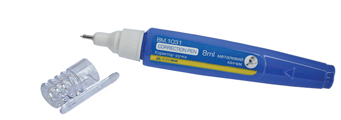 Корректор-ручка Buromax Jobmax 8мл с металлическим наконечником (BM.1031) - Фото 3 Корректор-ручка Buromax Jobmax 8мл с металлическим наконечником (BM.1031) - изображение 3
